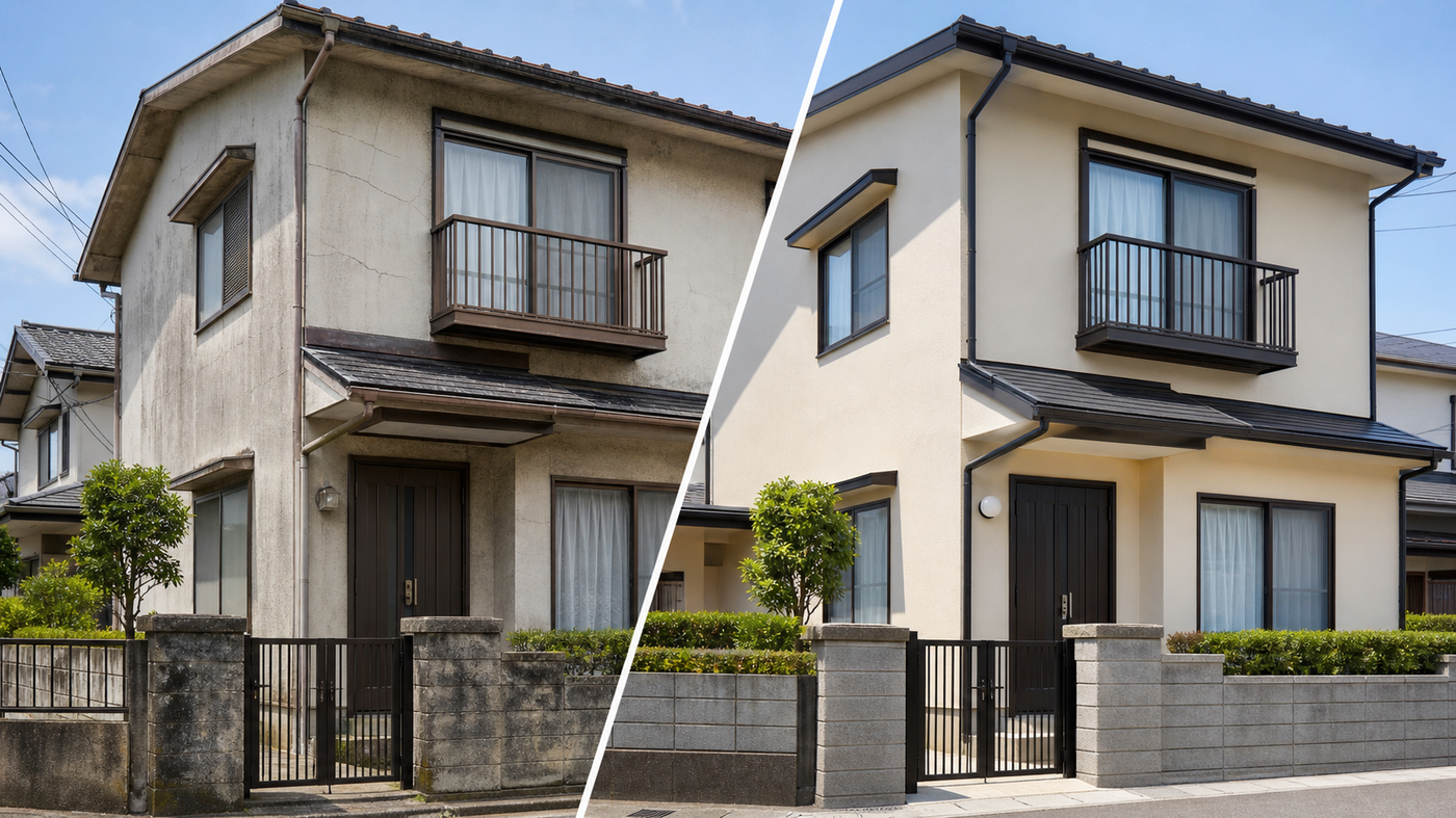 外壁塗装のBefore/After